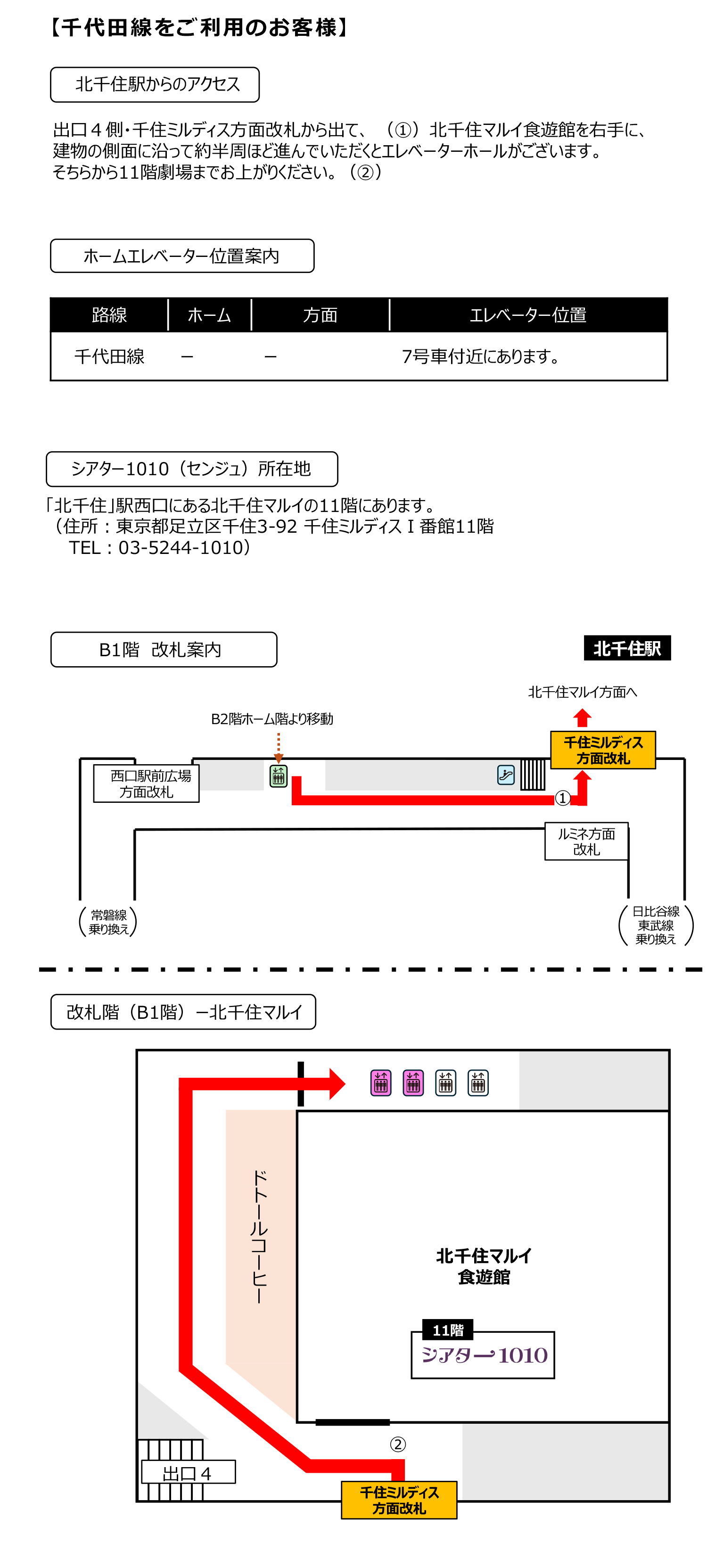バリアフリールート